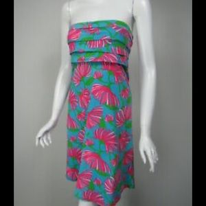 Lilly Pulitzer Petula Strapless resortwear minidress ‘Kissue’